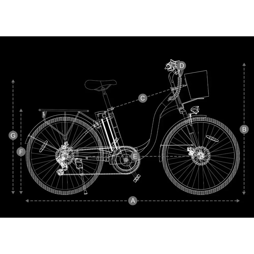 DYU C6 26 Inch City Electric Bike