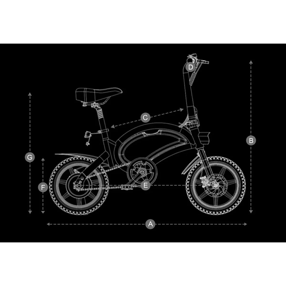 DYU D3F 14 Inch Mini Folding Electric Bike