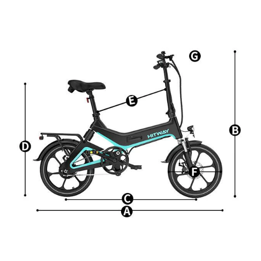 HITWAY BK2 Foldable Electric Bike - E-Sparkz