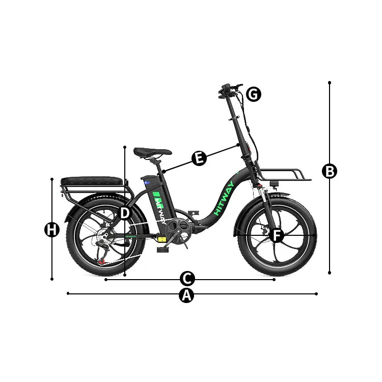 HITWAY BK6S L1 Folding Electric Bike - E-Sparkz