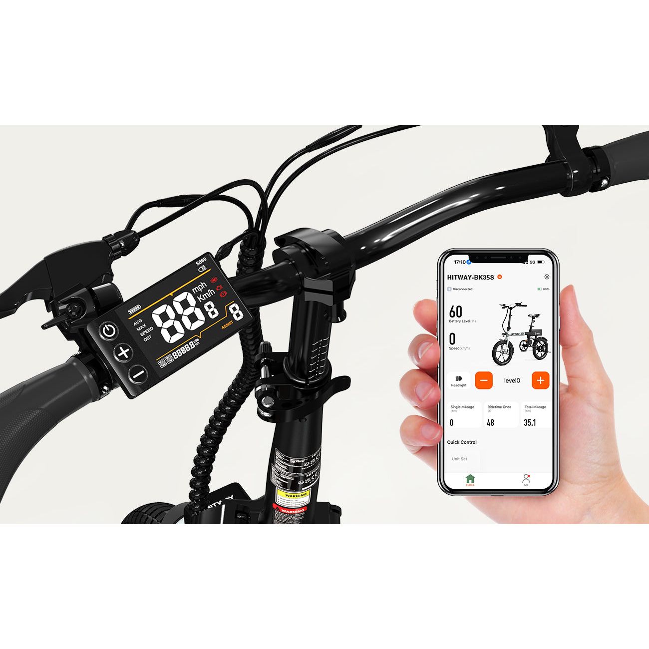 HITWAY BK35S Folding Electric Bike