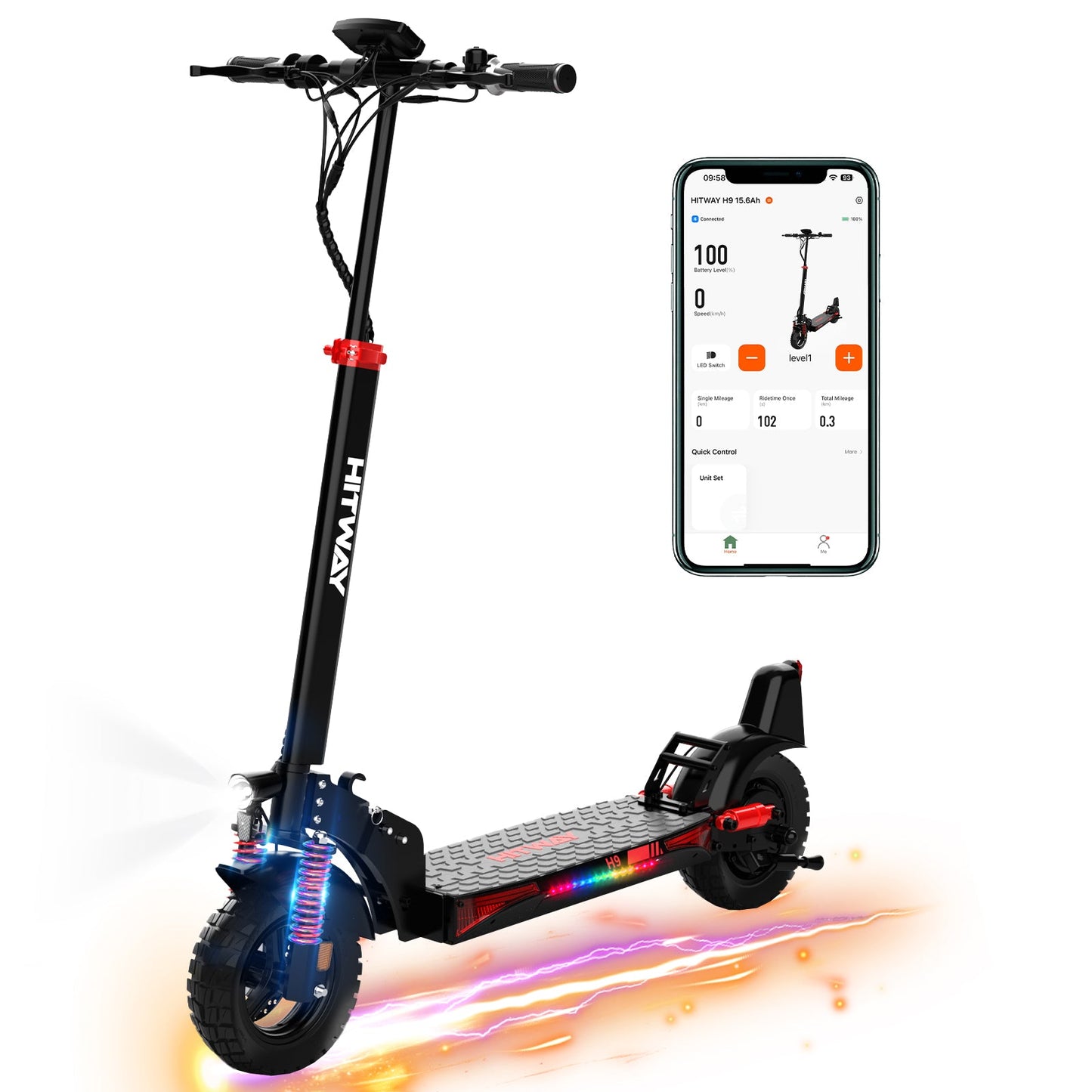 HITWAY H9 Off-Road Folding Electric Scooter (15.6Ah)