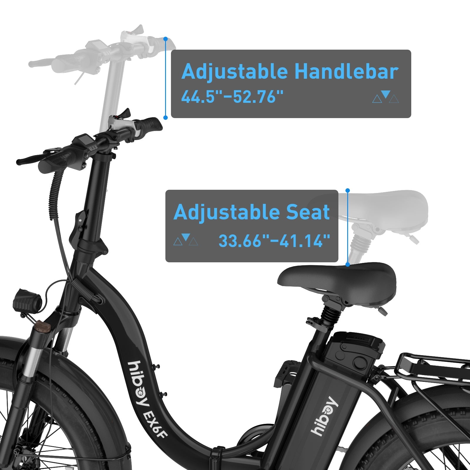 Hiboy EX6F Low-Step Foldable Electric Bike - E-Sparkz