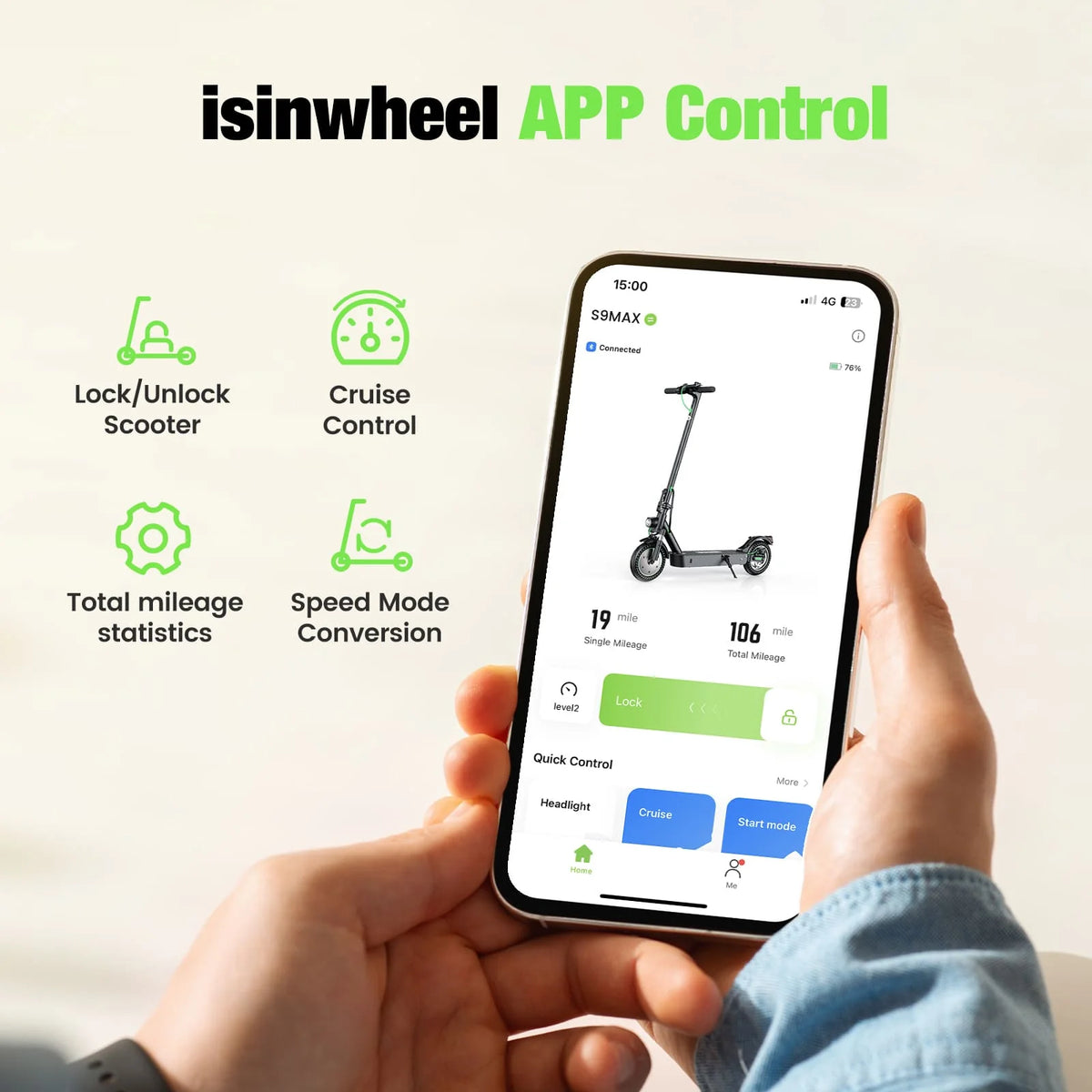 S9 Max isinwheel S9 Max Commuter Electric Scooter – E-Sparkz